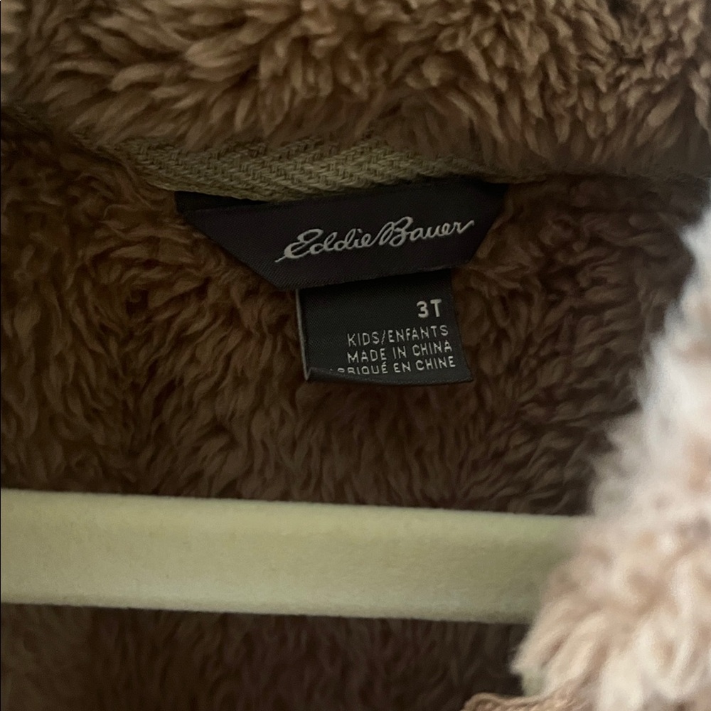 Eddie Bauer Tan Sherpa Jacket - Picture 4 of 5